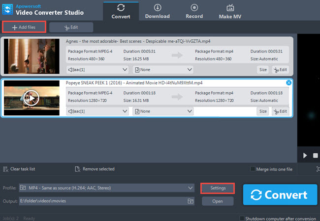 convert stereo to mono