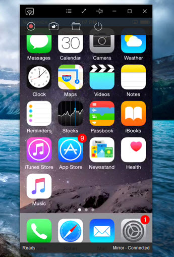 mirror iOS screen