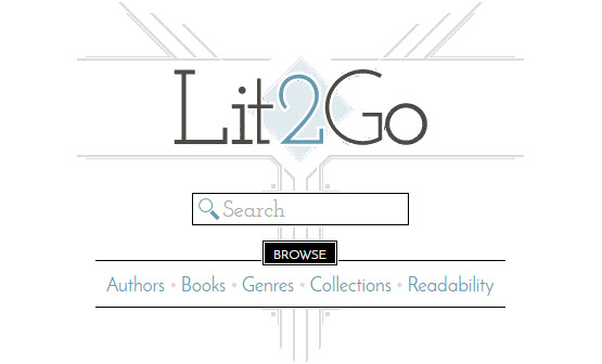 Lit2Go interface