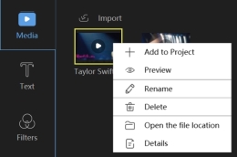 Context menu