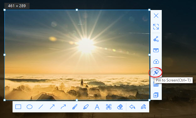 screenshot toolbar