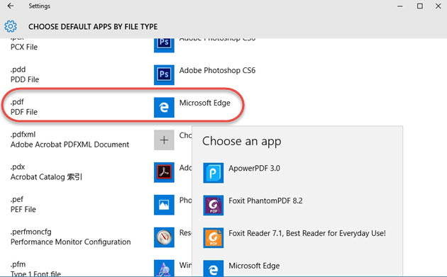 choose default apps