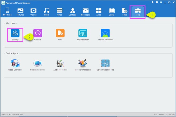 apowersoft phone manager