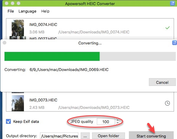 Desktop HEIC converter