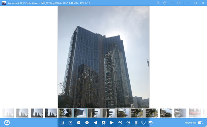 open HEIC with Apowersoft Photo Viewer