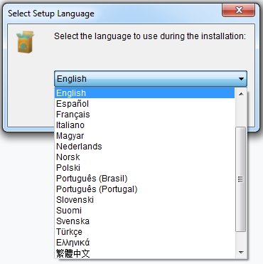 select software language