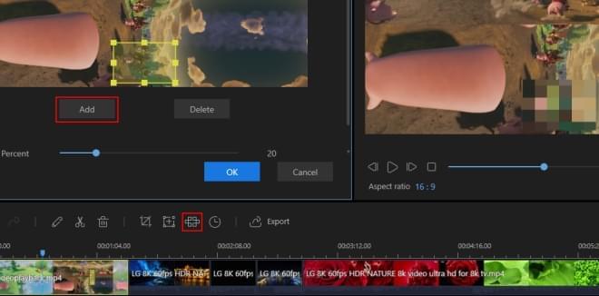 add mosaic to video