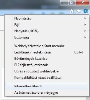 az internet opció megtekintése