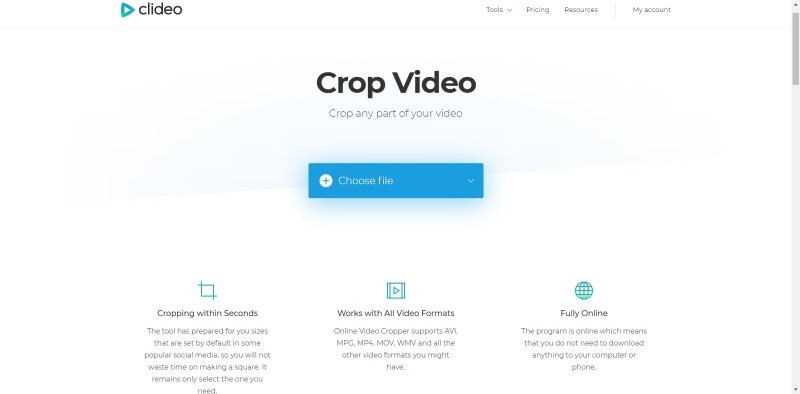 free crop video no watermark