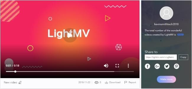 LightMV Endprodukt