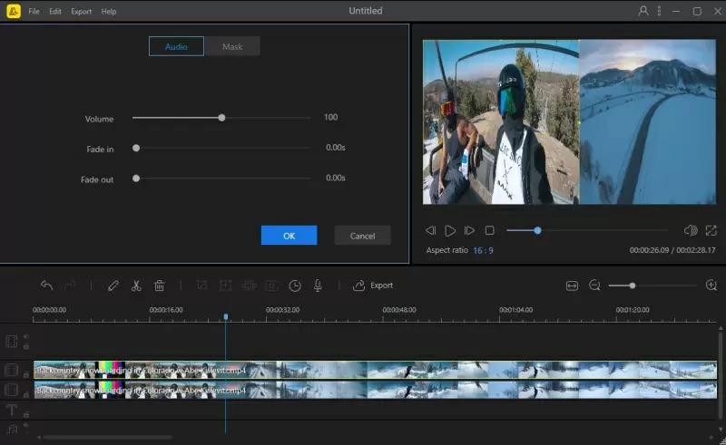 how to make a split screen video