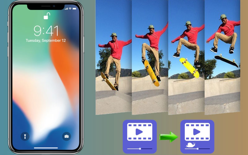 convert video to slow motion on iPhone