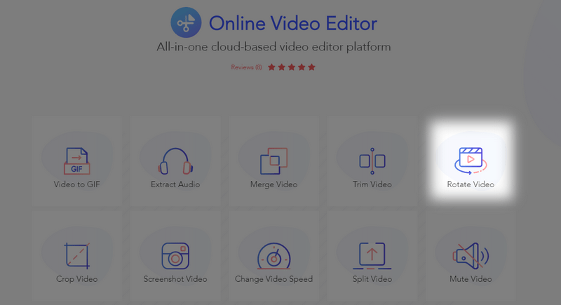 BeeCut online video rotator