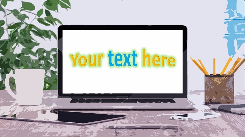 animated text logo