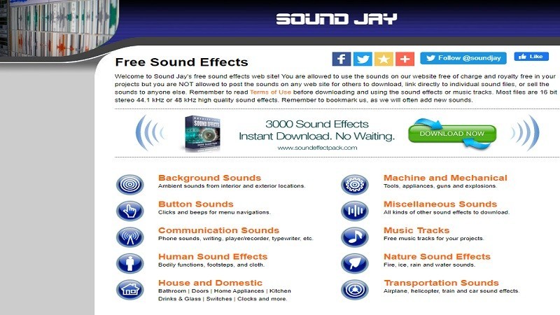 SoundJay sonido efectos