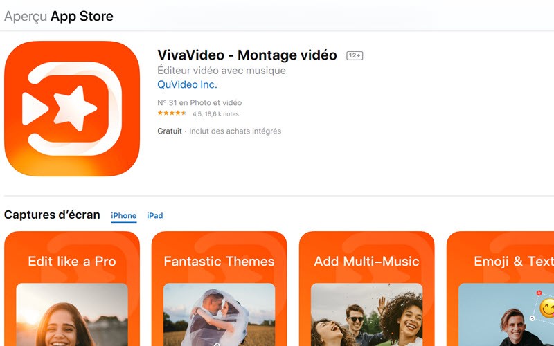 créer une vidéo sur mobile avec vivavideo