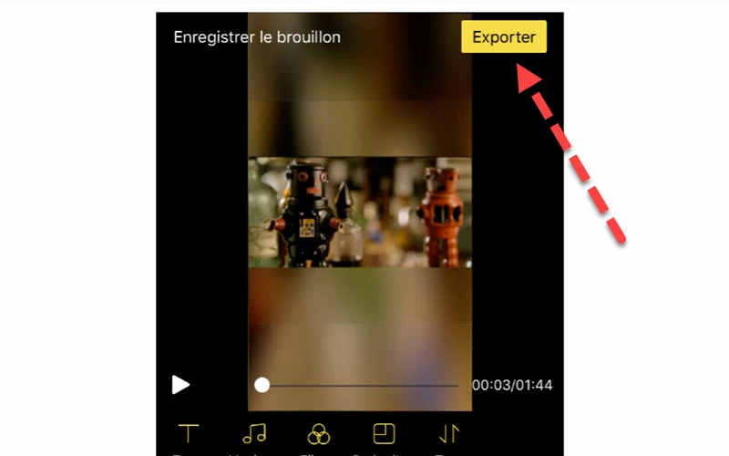 exporter vidéo