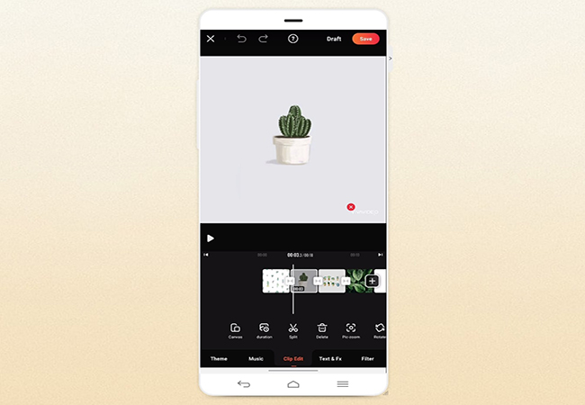 interface visual de viva video em android
