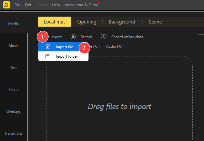 Datei importieren