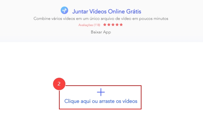 Editor gratuito para juntar vídeos