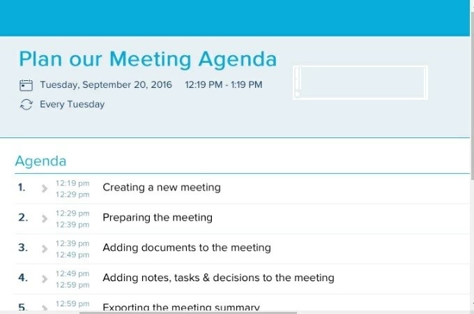 app meeting notes