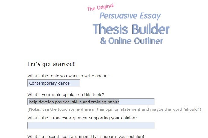 thesis builder tom march