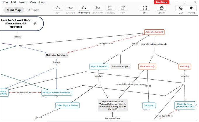 xmind concept map editor