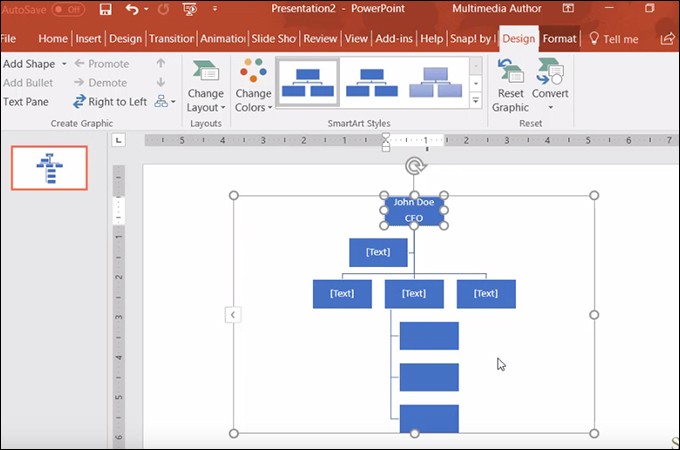 customize org charts on powerpoint