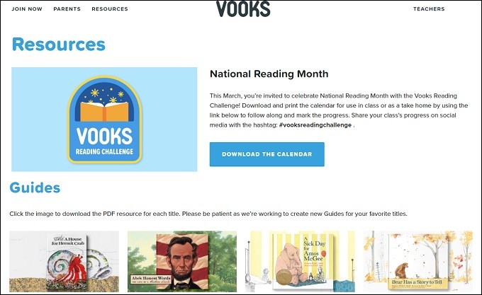 vooks resources for kids