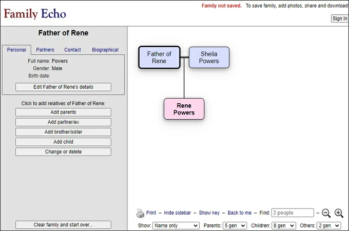 familyecho genogram maker