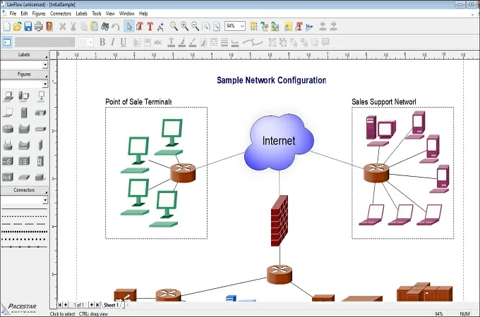 lanflow network diagram