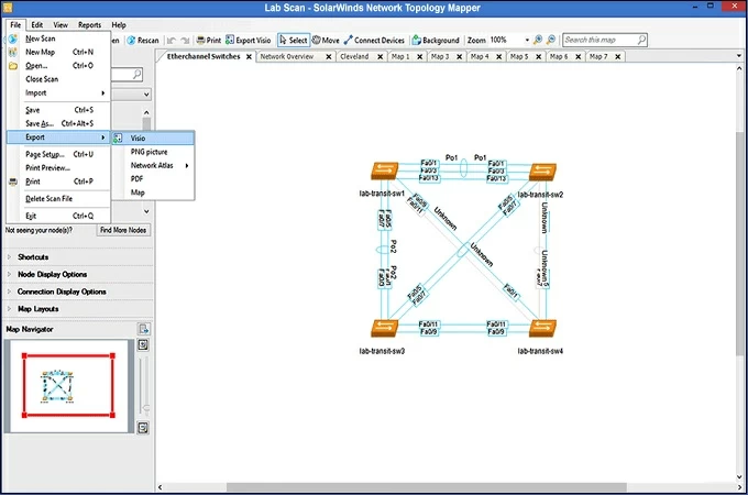 solarwinds topoplogy network