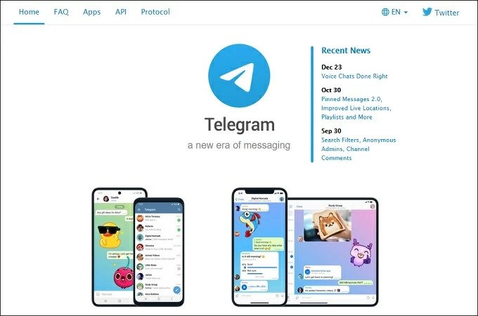 Telegram alternative à Signal messenger