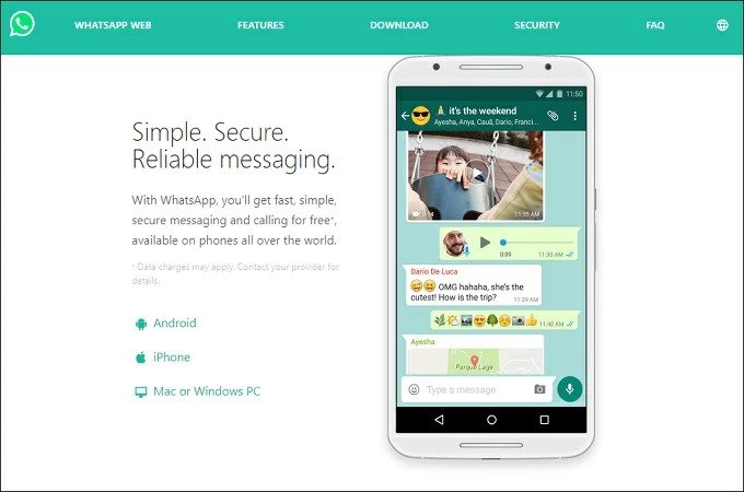 WhatsApp alternative à Signal messenger