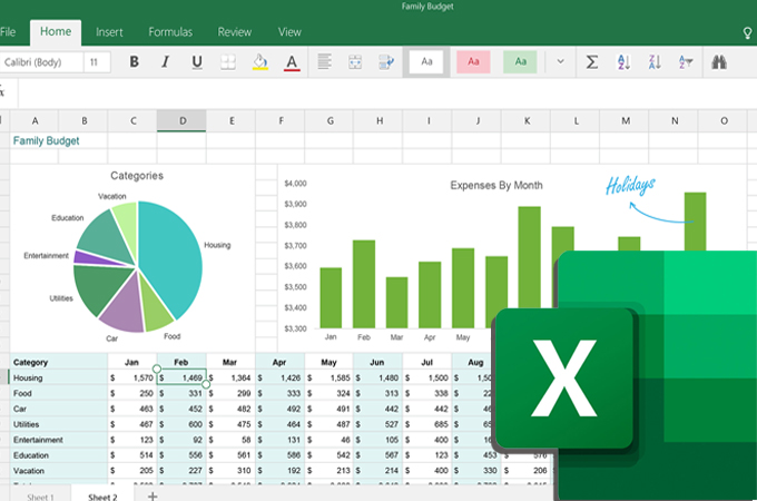 create a chart in excel