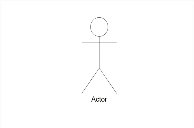 actor use case diagram symbol