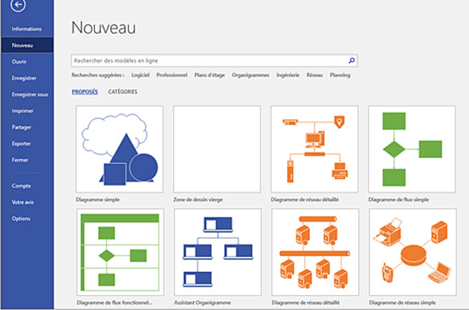 Visio diagramme d'objets