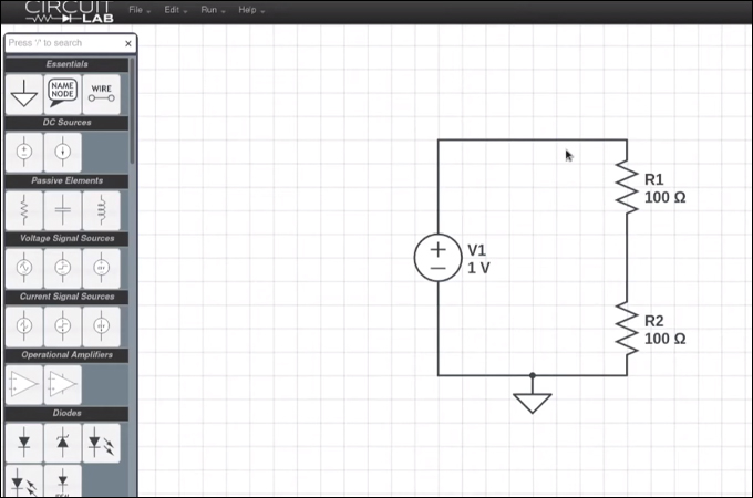 circuitlab circuit diagram maker
