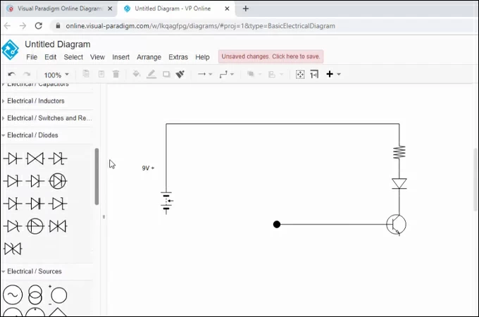 visual paradigm circuit diagram maker