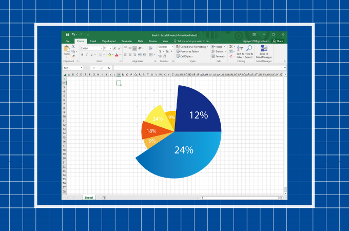 how to make a pie chart in excel