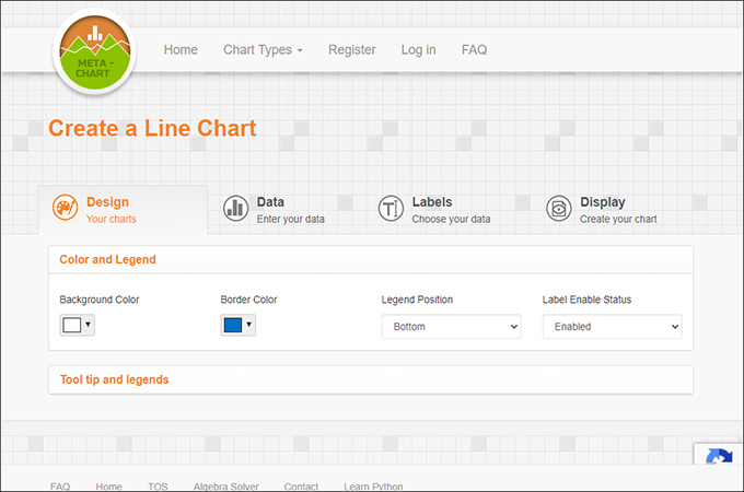 meta chart line graph maker