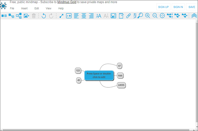 mindmup free mind map software for Windows