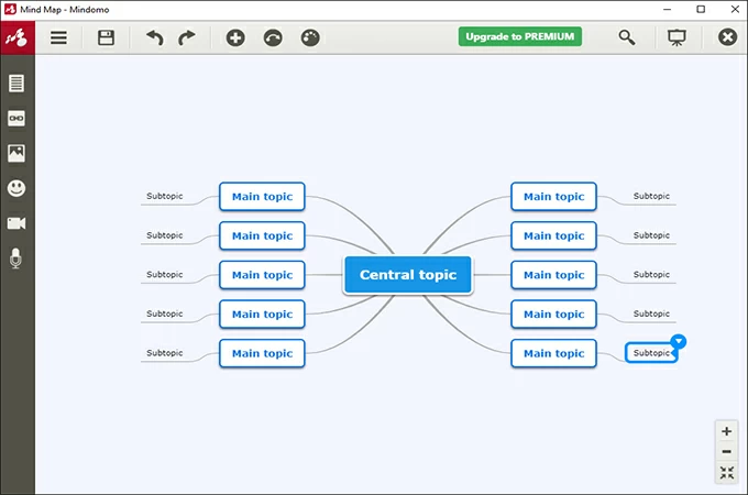 mindomo free mind map software for Windows