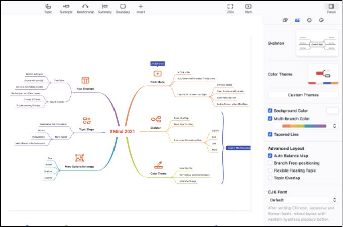 XMind mind mapping app for Linux