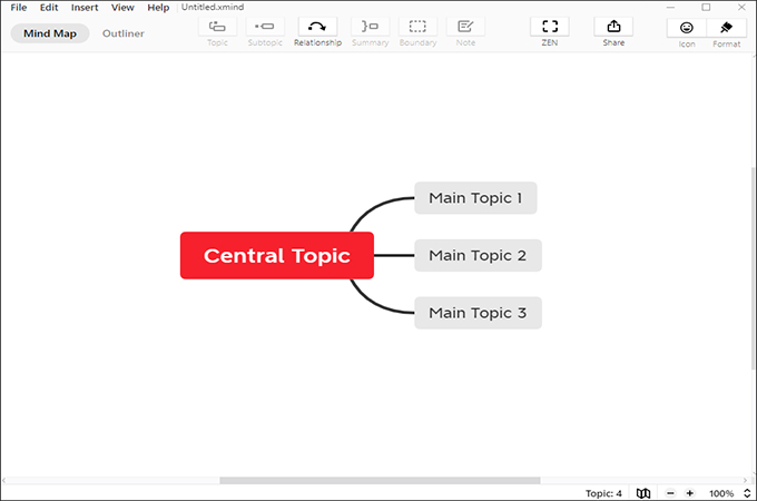 xmind free mind map software for Windows