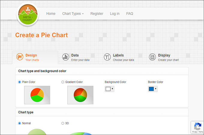 metachart criador de gráfico de pizza online