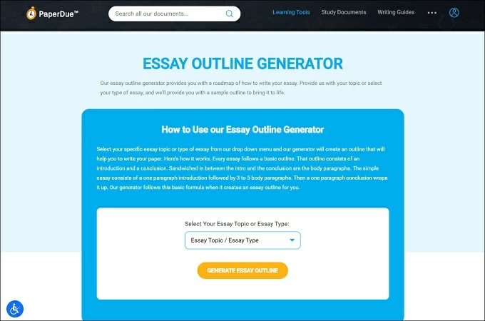 essay outline generator