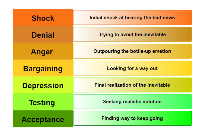 7 stages of grief by GitMind