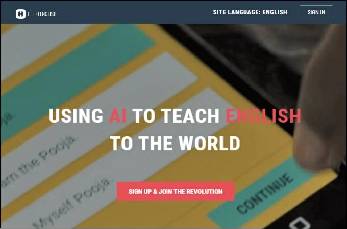 Hello English app to learn english