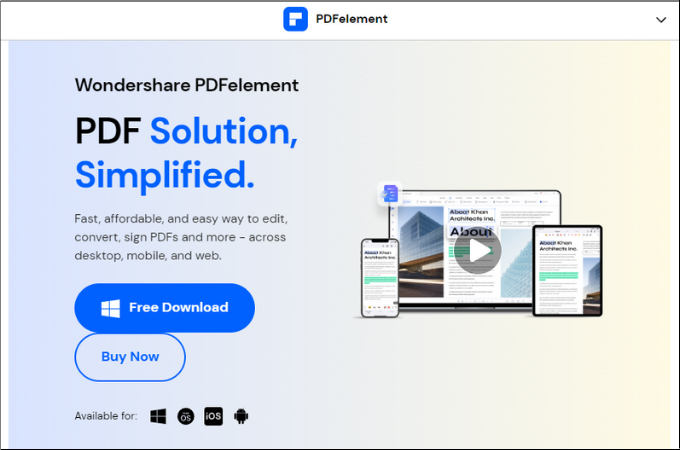 PDFelement PDF Edting Tools